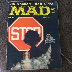 Classic MAD MAGAZINE from 1959 #47 Sid Caesar Bob & Ray retro vintage nostalgic